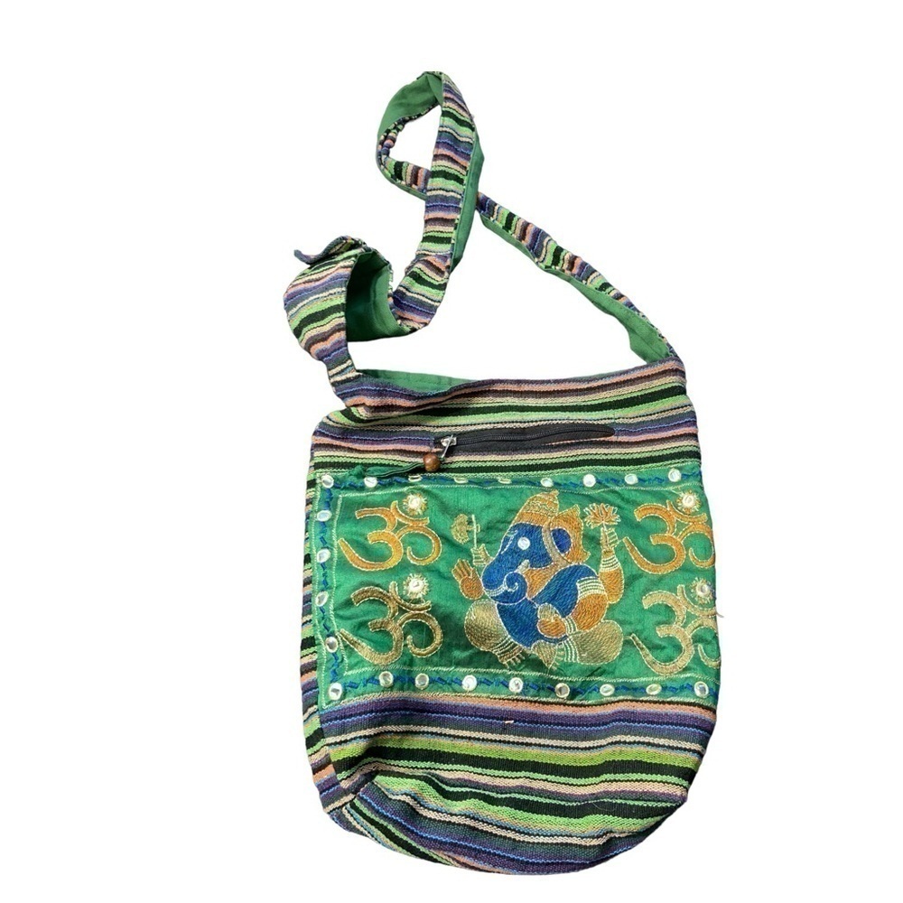 Tribe Azure Crossbody Handwoven Thick Cotton Shoulder Bag Purse Boho Casual